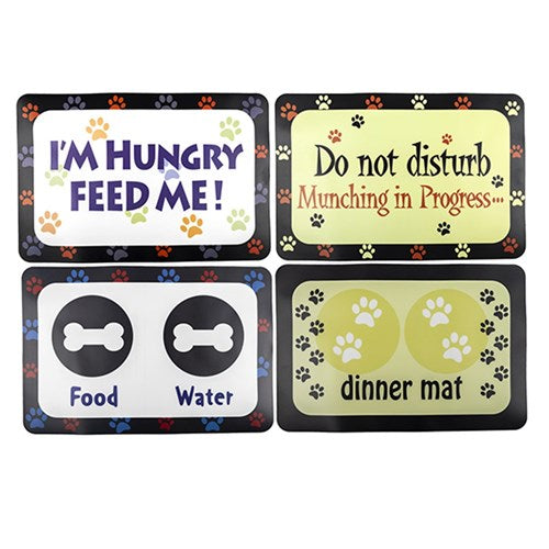 Mat Feeding Pet 4 Asstd Designs 40x59cm