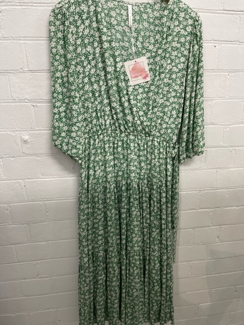 Flower Print Midi Dress 10