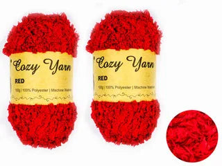 100G COZY YARN - RED [72/12]