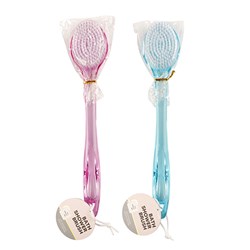 Brush Massager Back 36cm 2 Cols Asstd Blue Pink