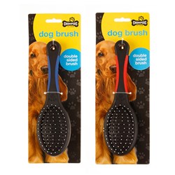 Double Sided Pet Brush 22cm 2 Asstd Cols