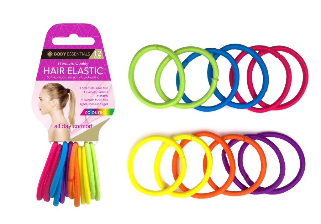 Hair Elastics (12PK) - Multi-Coloured Series