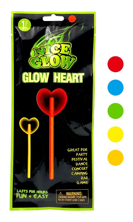 Glow in the Dark Heart Shaped Wand