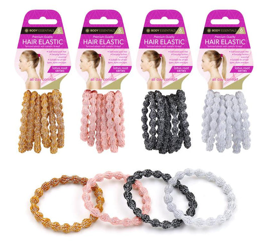 Hair Elastics(6PK)-Assorted Bean Series