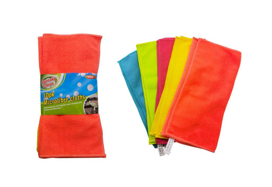 10PK Value Pack  Microfibre Cleaning Cloths-30CM x 30CM