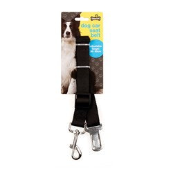 Dog Car Seat Safety Belt 2.5cmx30-50cm Adjustable Black