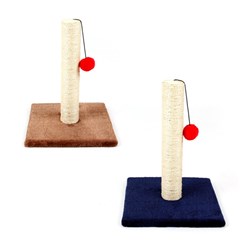 Cat Scratching Post w Ball 2 Asstd Colours