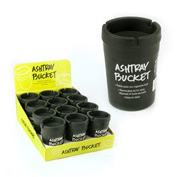 Ashtray Bucket Large Black 13x10cm