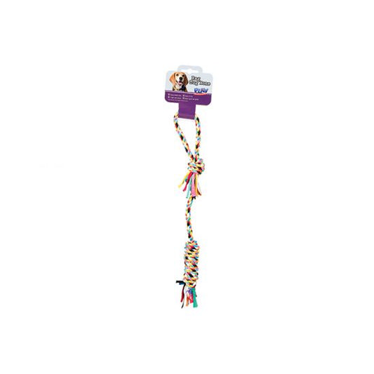 D - Pet Rag Bone Tug Toy / 51cm(L) (Multi-Coloured)