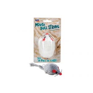 Cat Toy - Pull String Mouse / 20cm (2 Assorted)