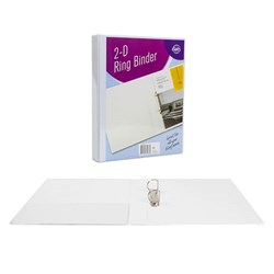 Binder Insert 2-D Ring A4 PVC White