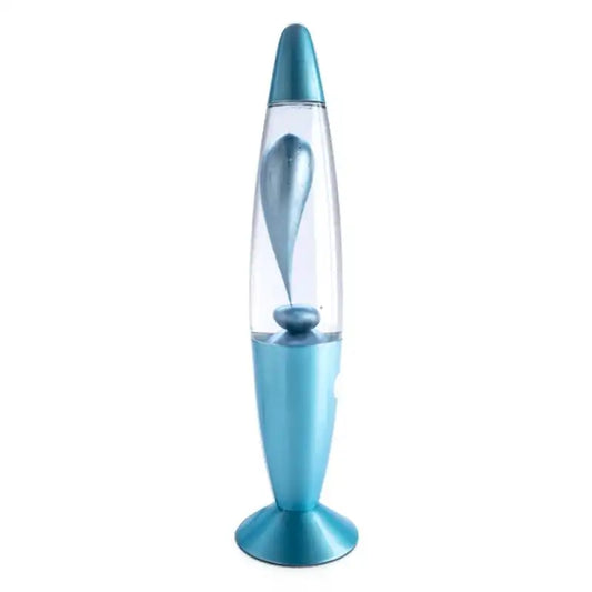 Blue Lava Lamp Metallic Blue