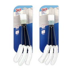 Cleaner Blind Microfibre w Brush 24cm 2 Asst Cols