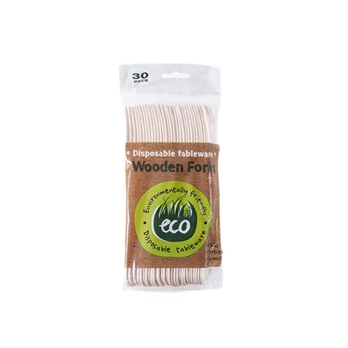 Eco Friendly Wooden Fork Pk30