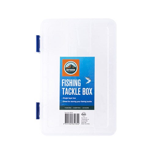 Fishing Tackle Box Small Clear 20x13x3.7cm