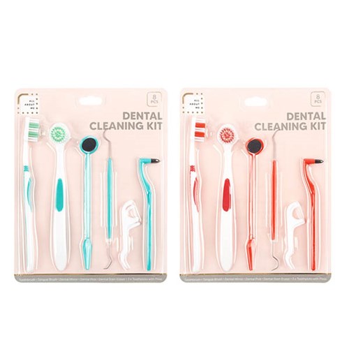 Dental Care Kit 8pc Set 2 Asst Cols