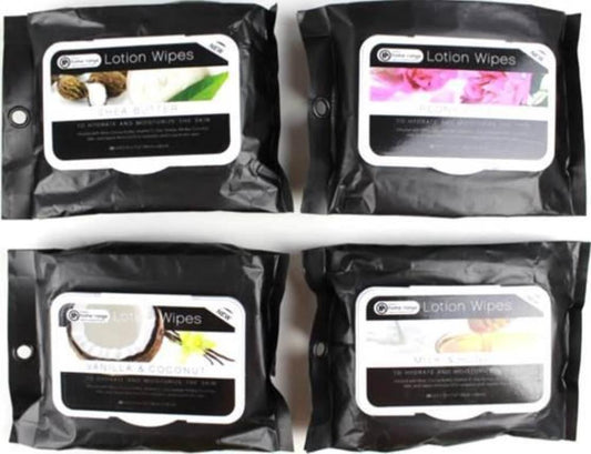 20PK Facial Lotion Wipes - 4 Assorted Fragrances