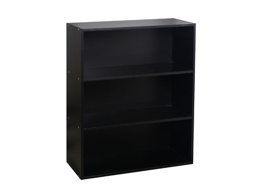 Bookcase 3Tier 61x24x75 Black