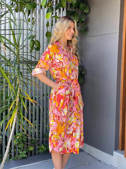 Floral Midi Dress 8