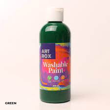 200ML WASHABLE PAINT- GRN [36/12]