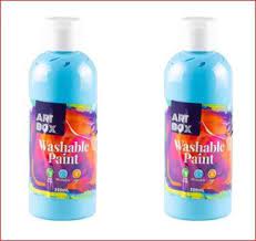 200ML WASHABLE PAINT- LBLUE [36/12]