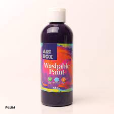 200ML WASHABLE PAINT- PLUM [36/12]