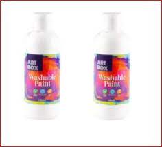 200ML WASHABLE PAINT- WHITE [36/12]