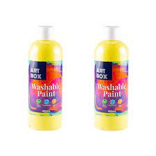 400ML WASHABLE PAINT- YEL [12/0]